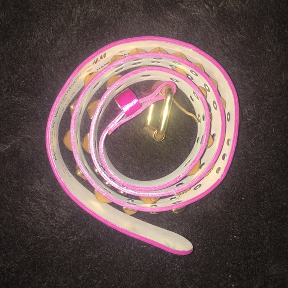 Matthew Williams For H&M pink studded belt NWOT - Picture 2 of 4